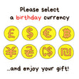 Various Money Happy Birthday Gift Card
