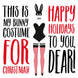Happy Holidays Sexy Bunny Costume