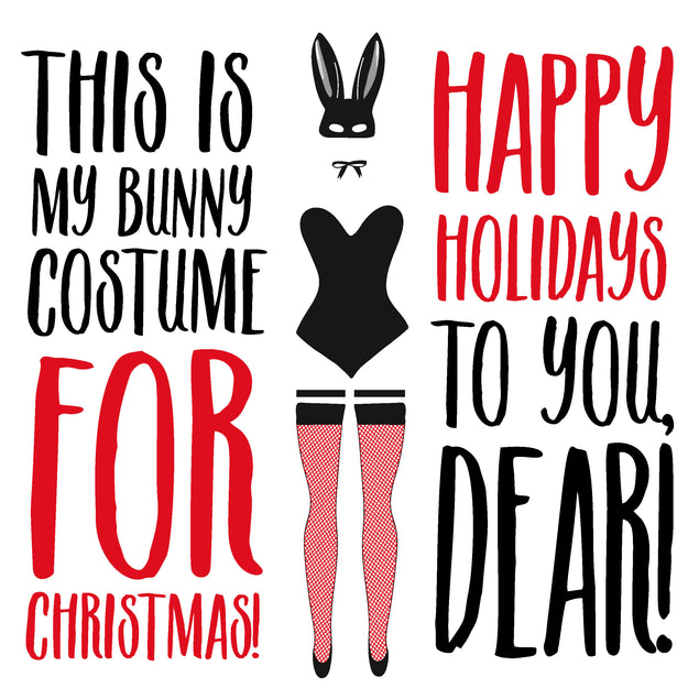 Happy Holidays Sexy Bunny Costume