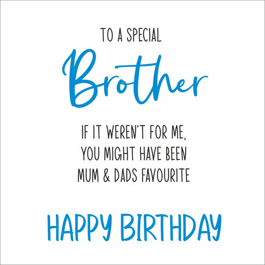 To A Special Brother Card