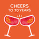 Cheers To 70 Years Card