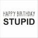 Happy Birthday Stupid