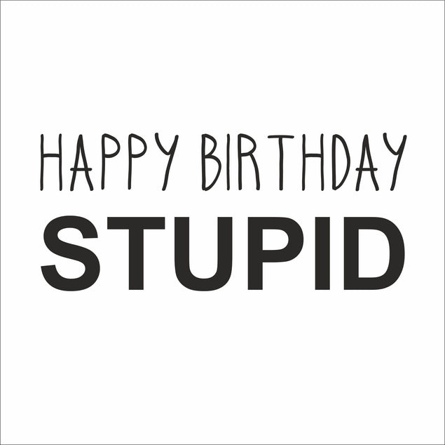 Happy Birthday Stupid - 1