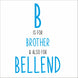 B Is For Brother Card
