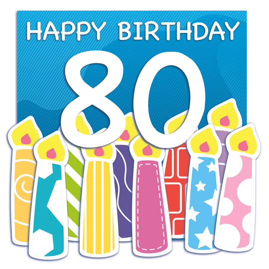 Happy 80th Birthday Card