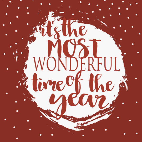 Most Wonderful Time Of The Year Christmas Card