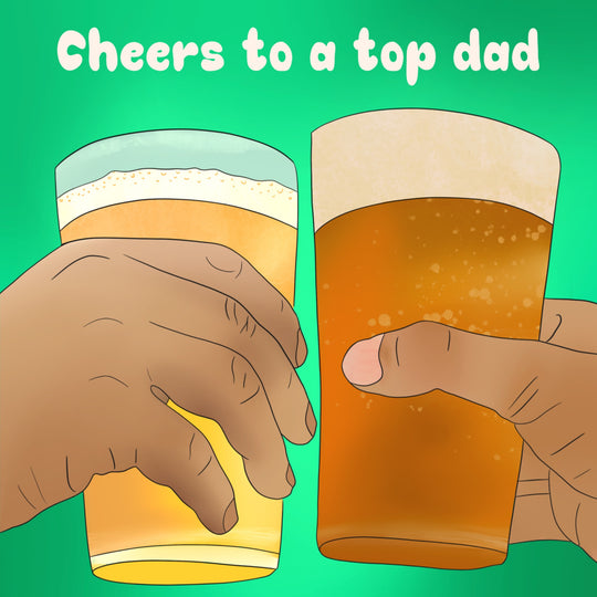 Cheers To A Top Dad Card