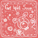 Get Well Teddy Bear Card