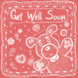 Get Well Teddy Bear Card