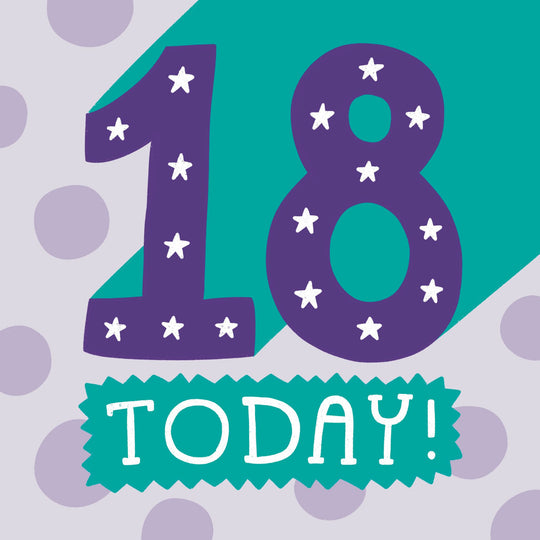 18 Today Birthday Card
