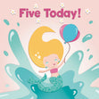 Cute Mermaid Birthday Card for Five Year Old - 1
