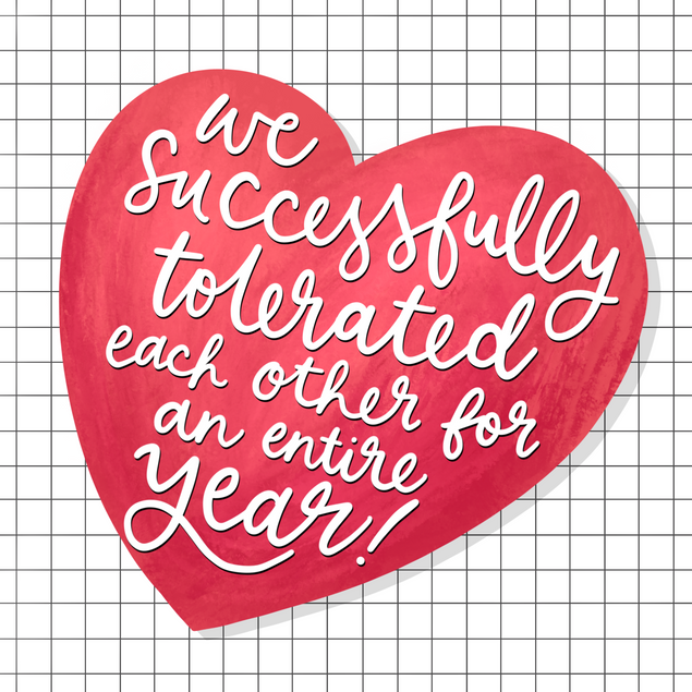 We Tolerated Each Other Card Occasion_Anniversary Occasion_Wedding Anniversary Anniversary_1st Anniversary Recipient_For Boyfriend 