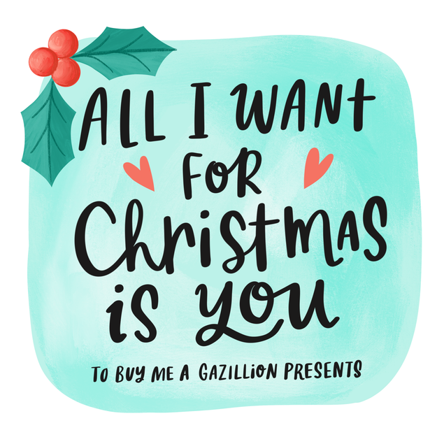 All I Want For Christmas Is You To Buy Me Presents Card Recipient_For Boyfriend