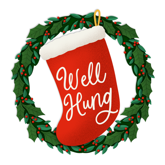 Well Hung Christmas Card