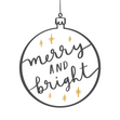 Merry And Brights Minimalist Christmas Bauble Card Seo_Minimalistic