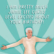 Funny Jamie Lee Curtis Oscars Birthday Card. Could she be any more excited?! - 1