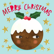 Cute Christmas Pudding Card - 1