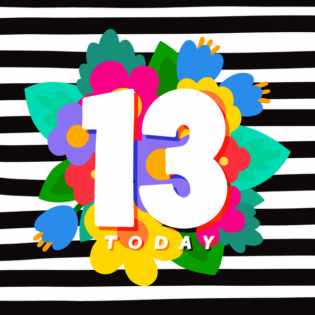 13th Birthday Cards - 5 designs - 1