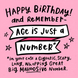 Age Is Just A Number Pink Card
