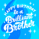 Brilliant Brother Birthday Card