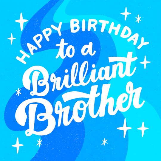 Brilliant Brother Birthday Card