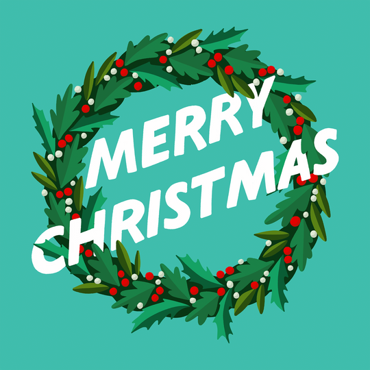 Christmas Wreath Card