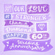 Love Stronger Than A Diamond 60th Wedding Anniversary Card