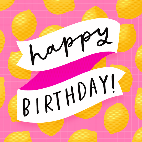 Lemons Birthday Card