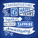 45 Happy Years Together Sapphire Wedding Anniversary Card