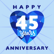 Sapphire Wedding Anniversary Card - 5 designs - 1