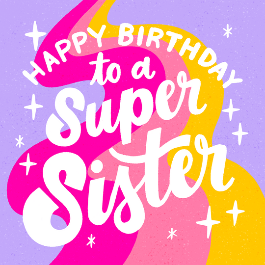 Super Sister Birthday Card