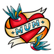 Mum Heart And Swallows Tattoo Mother's Day Card