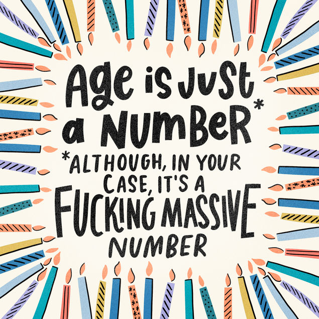 Massive Number Birthday Card Style_Rude Occasion_Birthday