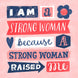 Strong Woman Raised Me Mother's Day Card