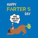 Happy Farter's Day French Bulldog Card