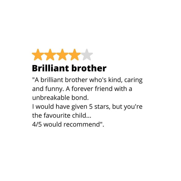 Five Star Brilliant Brother Birthday - 1