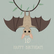 Cute Little Bat Happy 10th Birthday