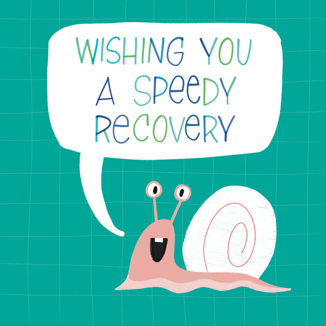 Speedy Recovery Snail Card