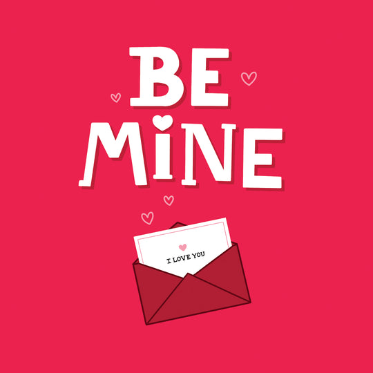 Be Mine Love Letter Valentine's Day Card