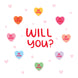 Will You Be Mine? Tiny Hearts Valentine's Day Card