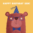 Son Bear Birthday Card - 1