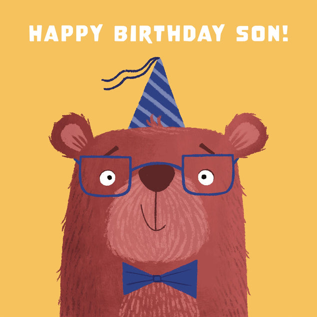 Son Bear Birthday Card - 1