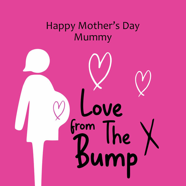 Love From The Bump X Bomb 3D Cube Card