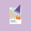 Pantone birthday card - party hats - 1