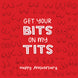 Happy Anniversary Get Your Bits On My Tits Card