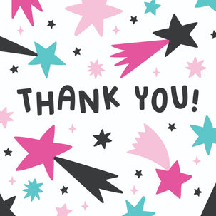 Thank You Beautiful Colorful Stars - 1
