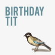 Rude Bird Birthday Tit - 1