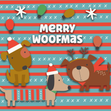 Merry Woofmas Christmas greeting card - 1
