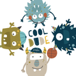 Cool Dude Monsters - 1