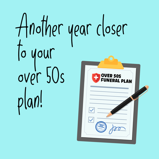 Another Year Closer To Your Over 50s Plan Birthday Card